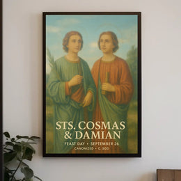 Saints Cosmas And Damian Poster