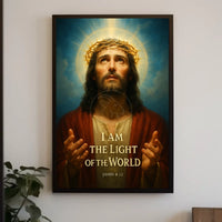 Jesus Christ Divine Light Classical Religious Artistic Poster