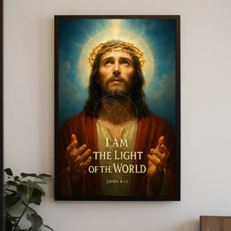 Jesus Christ Divine Light Classical Religious Artistic Poster