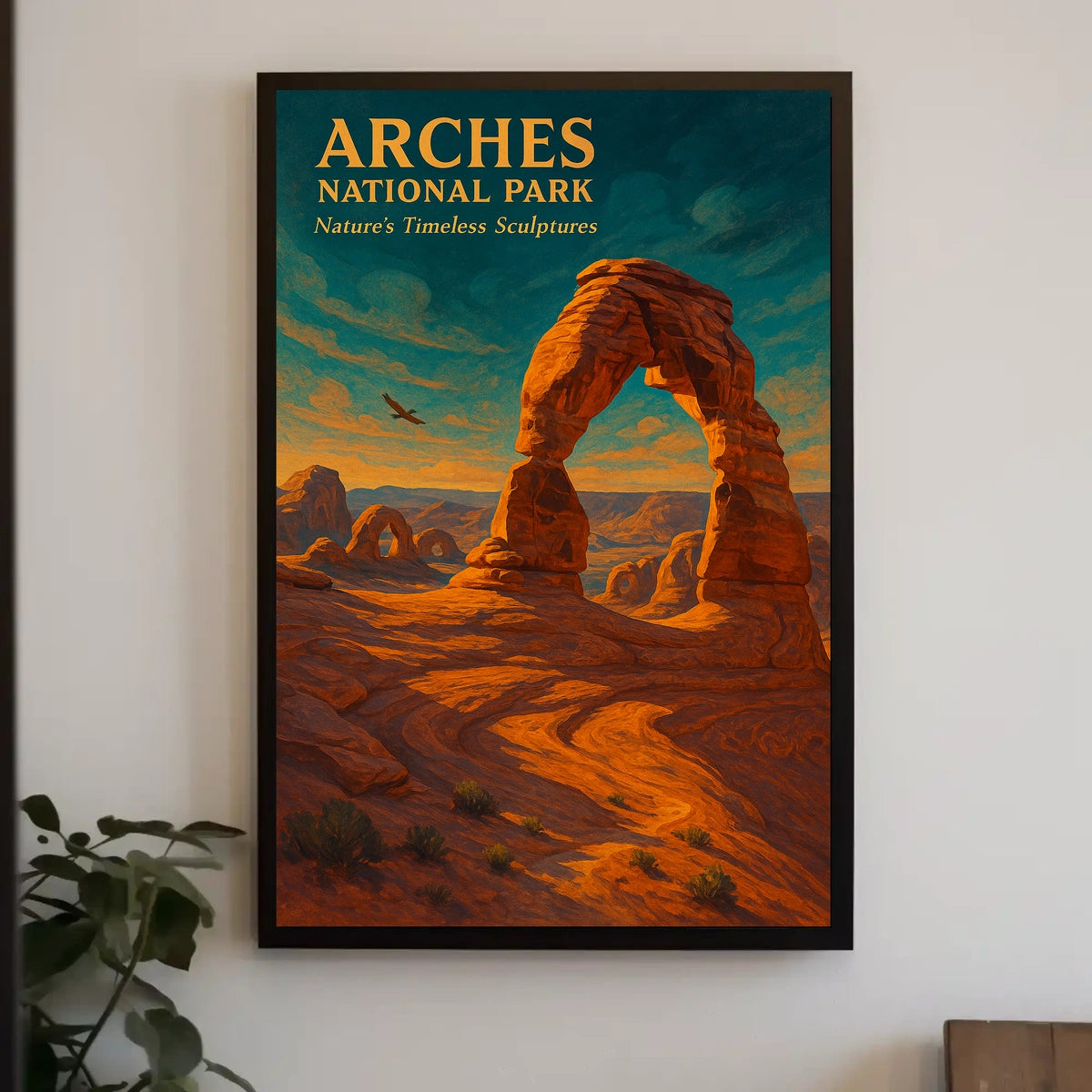 Arches National Park Scenic Vintage National Park Poster