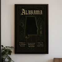 Alabama A Historical And Cultural Poster