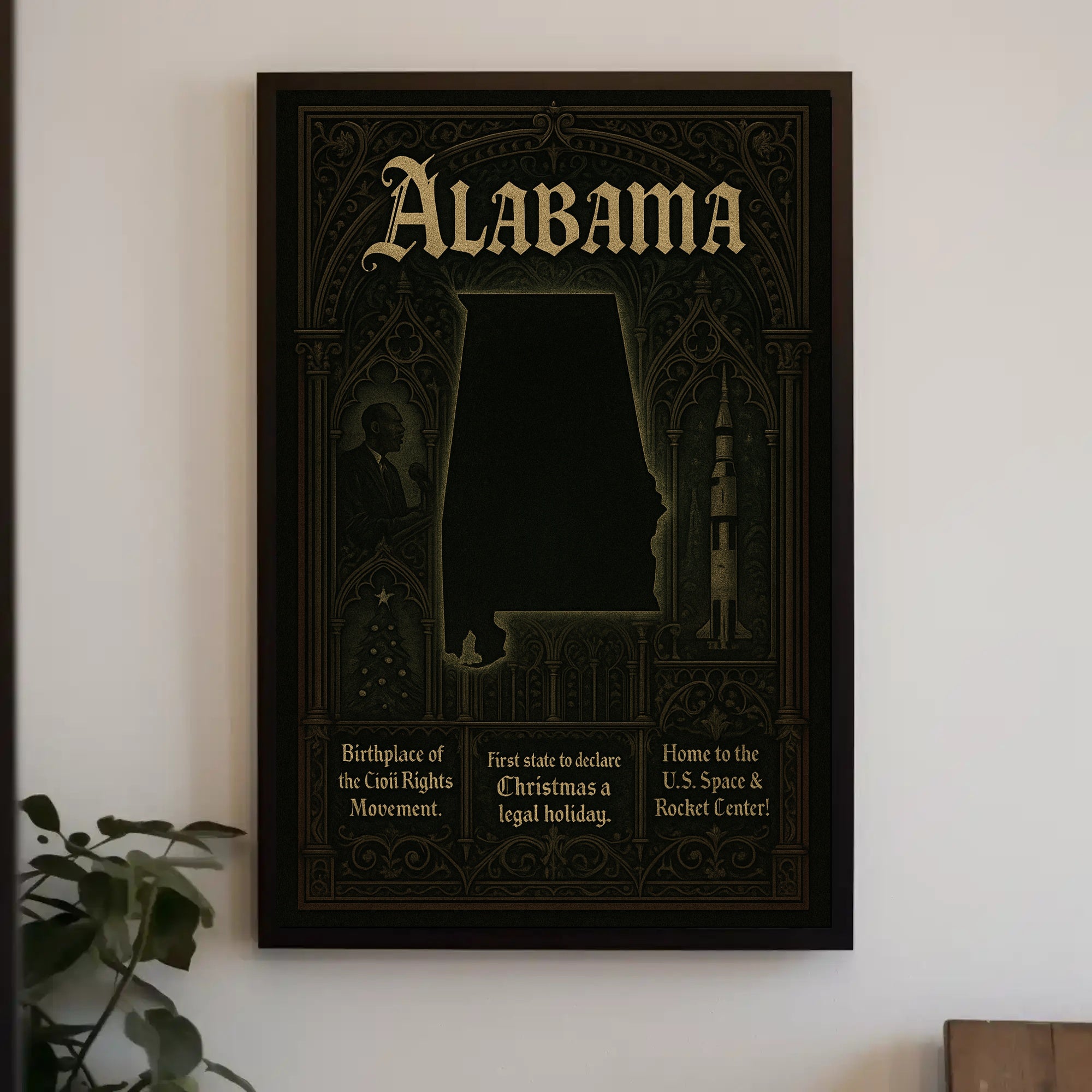Alabama A Historical And Cultural Poster