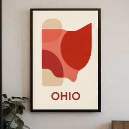 Ohio Abstract Art Poster