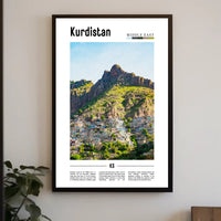 Kurdistan Mountain Landscape Cultural or Heritage Poster PosterGoat