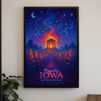 Majestic Iowa Myth Magic Poster