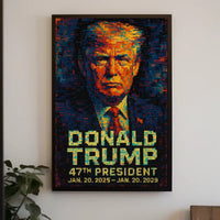 The Dynamic Persona of Donald Trump A Mosaic Fusion Poster