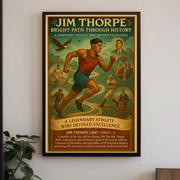 Jim Thorpe: Bright Path Through History Poster
