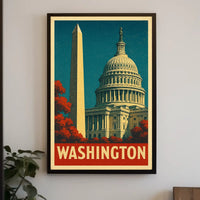 Washington Landmarks Poster