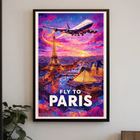 Fly To Paris Poster