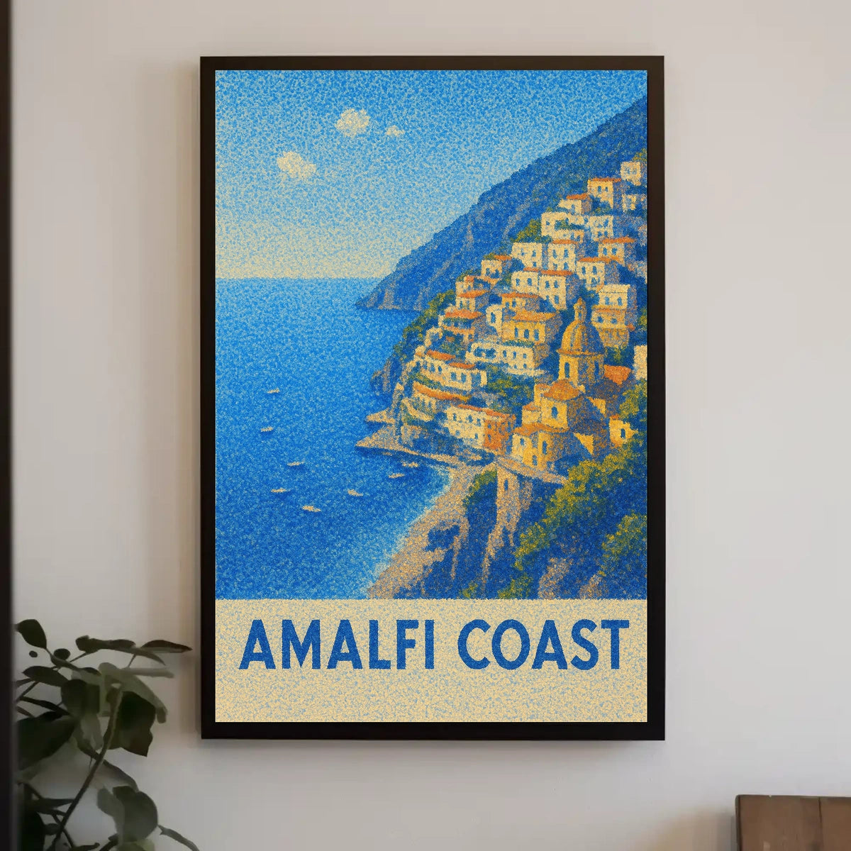 Amalfi Coast Poster Wall Art For Coastal Decor And Travel