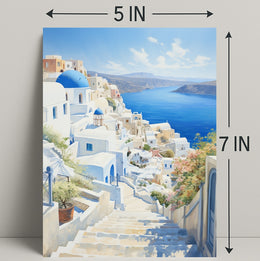 Serene Santorini Poster