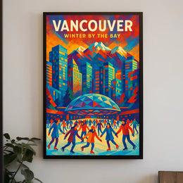 Vancouver Winter by the Bay Poster