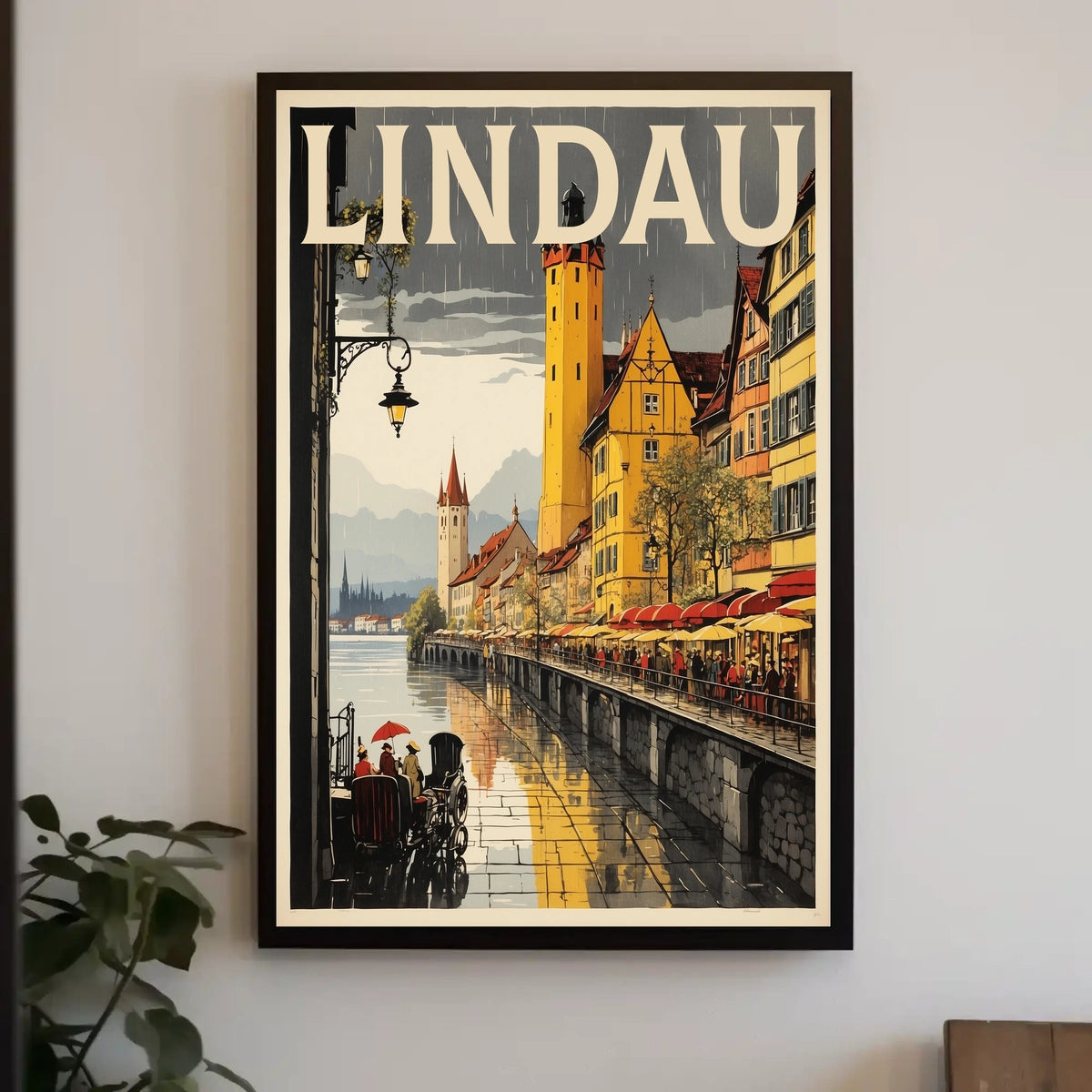 Lindau A Picturesque Lakeside Town Poster