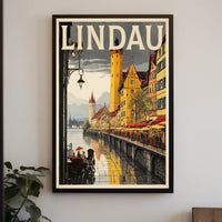 Lindau A Picturesque Lakeside Town Poster