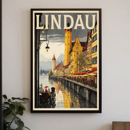 Lindau A Picturesque Lakeside Town Poster