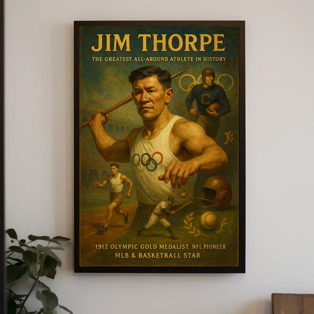 Celebrating Jim Thorpe The Ultimate Athlete Poster