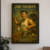 Celebrating Jim Thorpe The Ultimate Athlete Poster