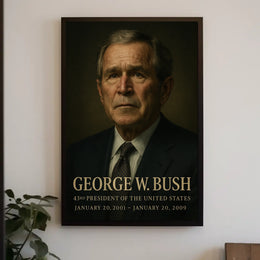 George W Bush 43Rd President Poster Wall Art 18x24