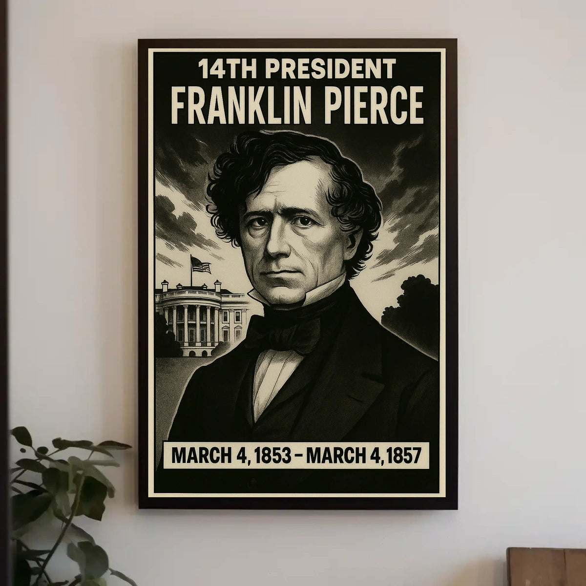 Franklin Pierce 14Th President Poster