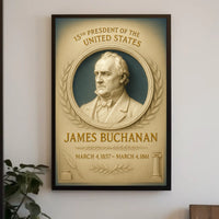 James Buchanan 15Th President Poster