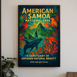 American Samoa Sext National Park Poster