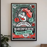 MarchFourth Band Vintage Circus Concert Art Music Poster PosterGoat