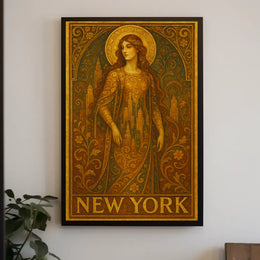 Art Nouveau New York Poster