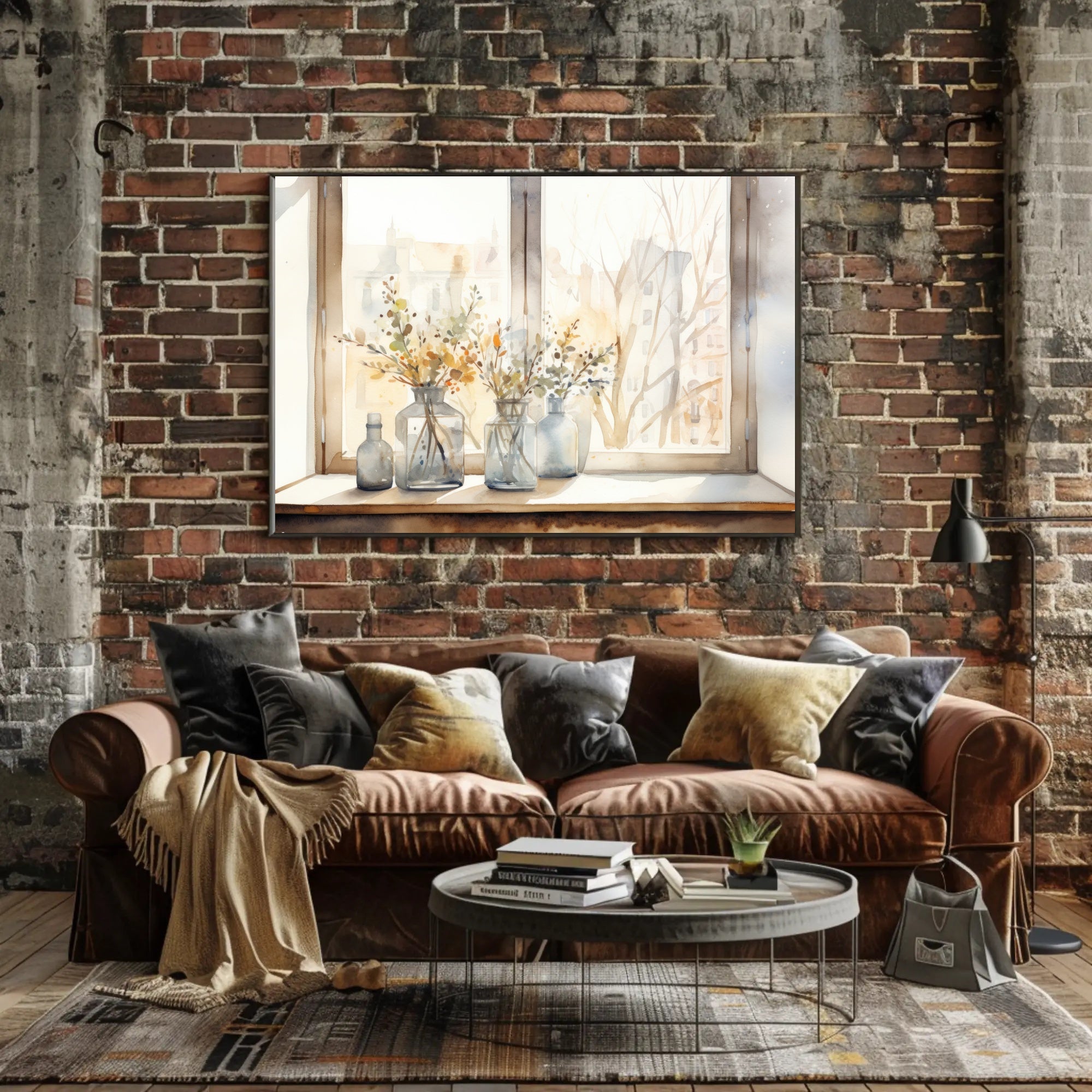 Tranquil Window Still Life Poster