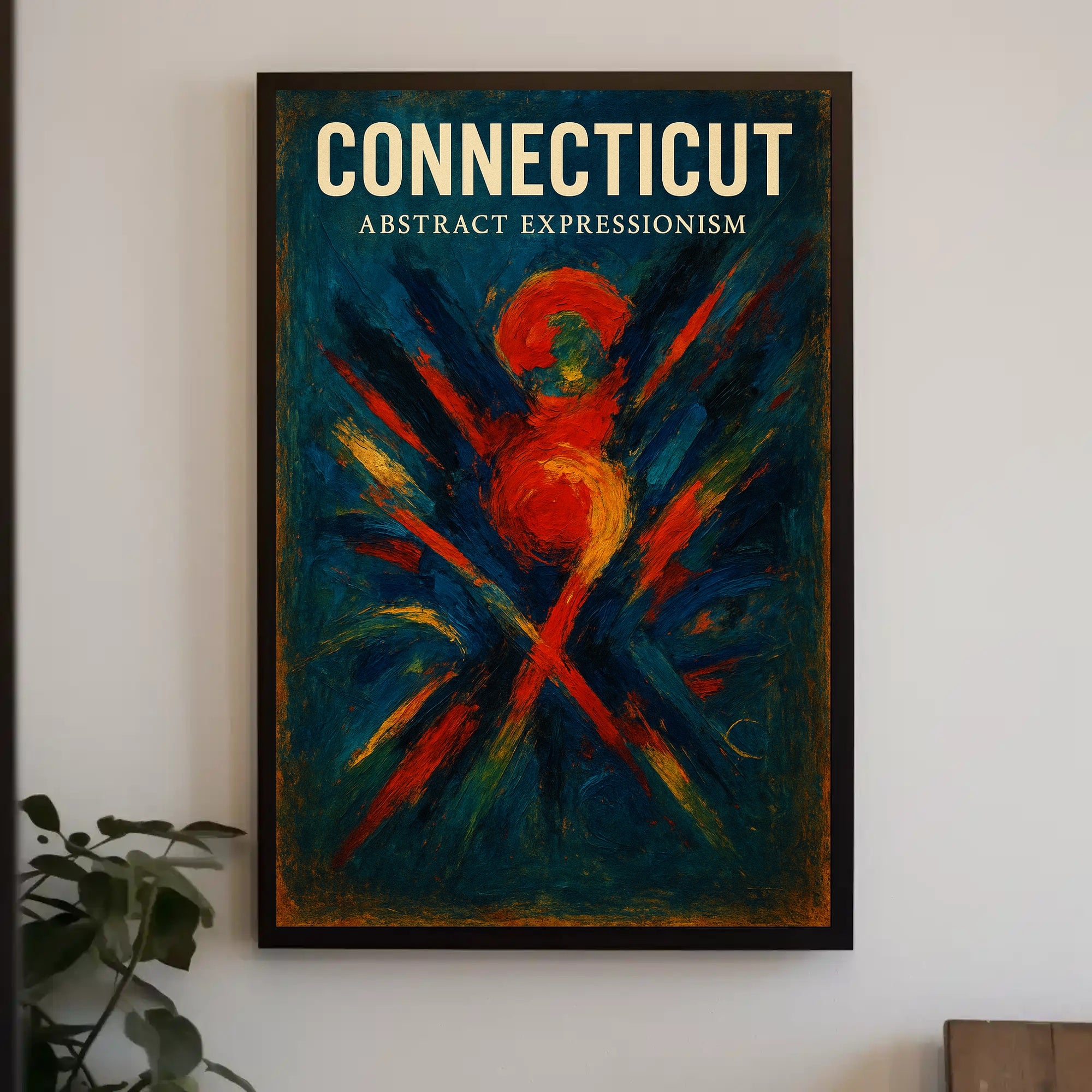 Connecticut Abstract Expressionism Poster PosterGoat