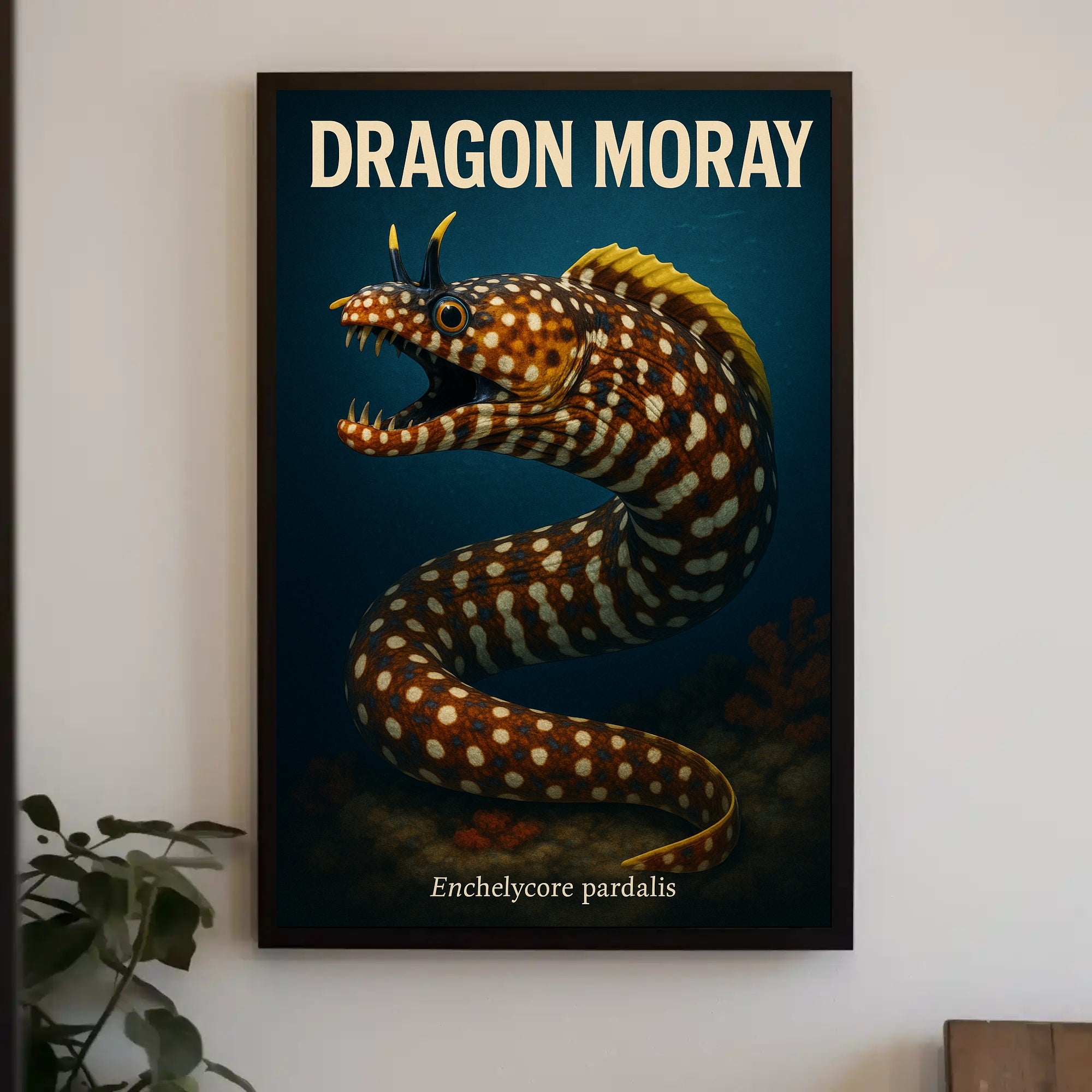 Dragon MorayEnchelycore pardalis Poster PosterGoat