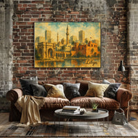 Libya Architectural Desert Cityscape Splendor Poster