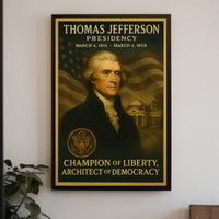 Thomas Jefferson Historical Theme Vintage Art Poster