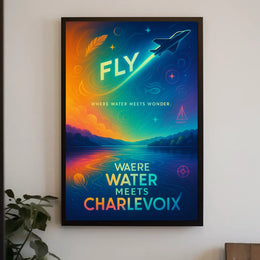 Fly High Charlevoix Dreamscape Travel Poster