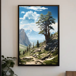 Great Basin Scenic Travel Poster Vintage Wall Art