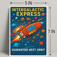 Intergalactic Express Poster PosterGoat