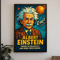 Albert Einstein Relativity Vintage Scholar Poster