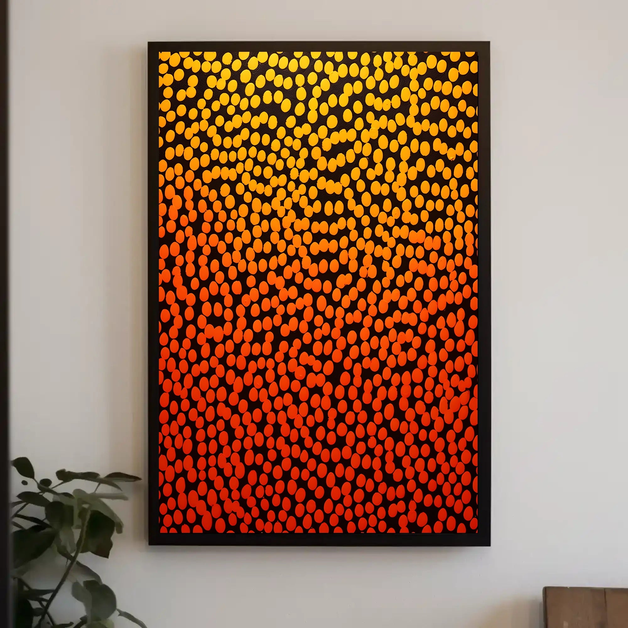 Vibrant Dots Abstract Poster Wall Art Print