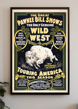 The Great Pawnee Bill Wild West Show Poster
