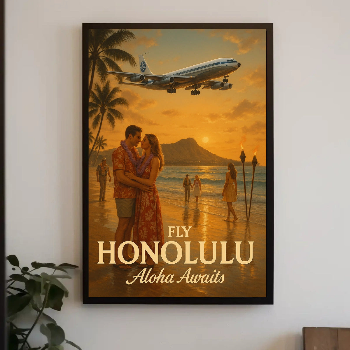 Aloha Awaits in Honolulu Poster