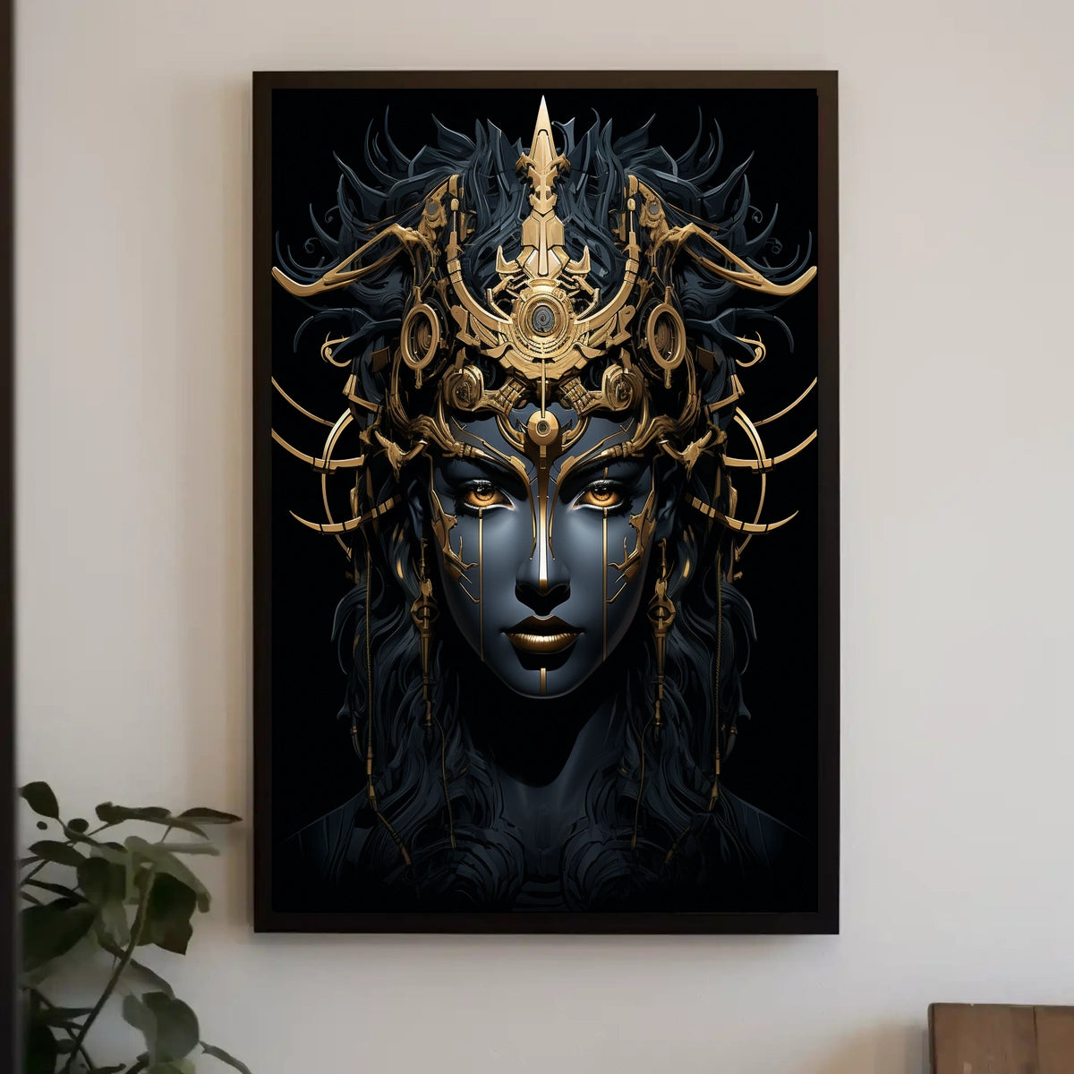 Enigmatic Cyber Queen Poster