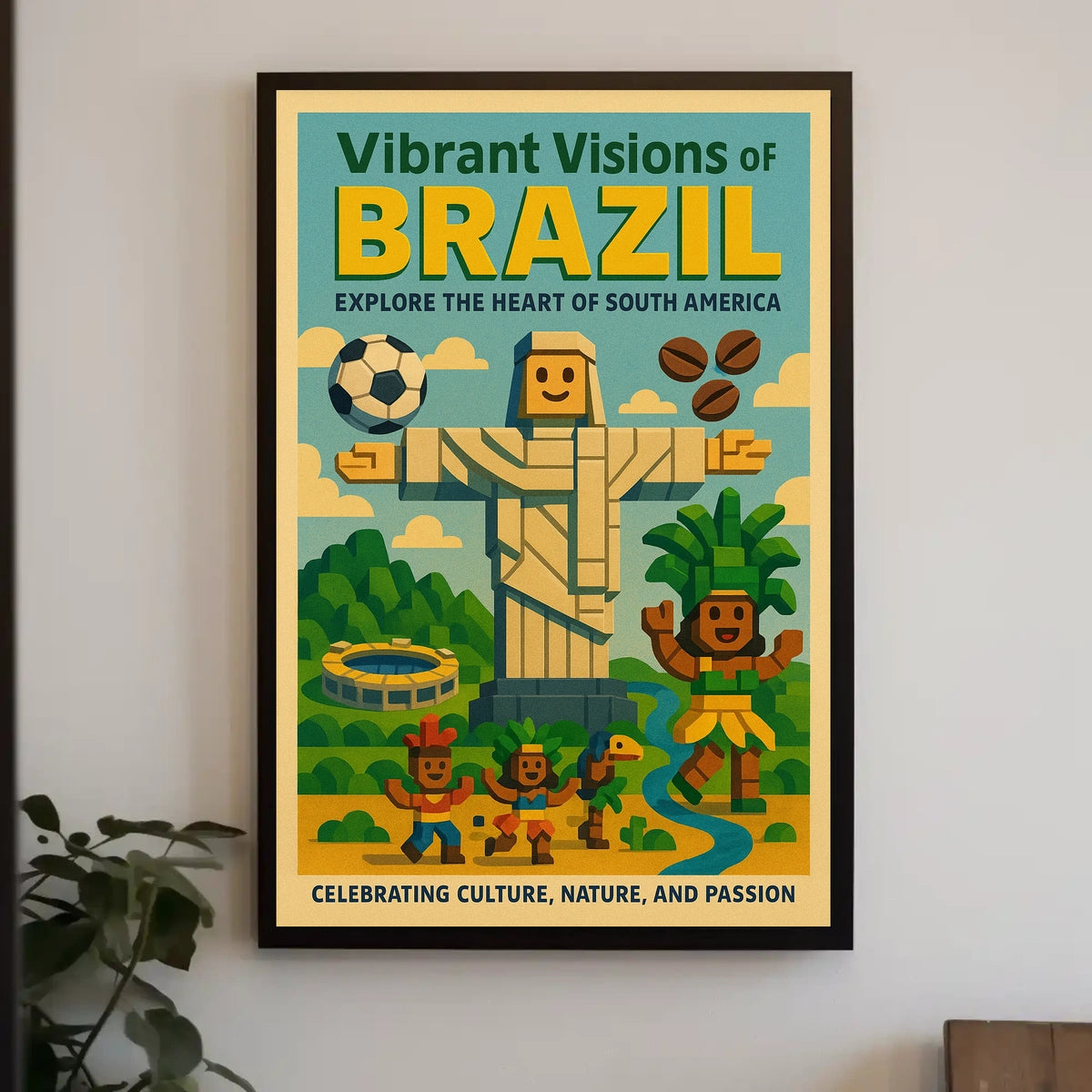 Vibrant Visions of Brazil Poster