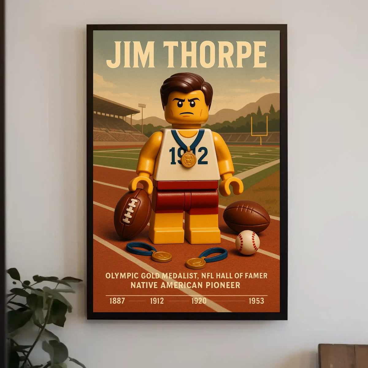 Celebrating Jim Thorpe A Legendary Athlete Jim Thorpe Poster