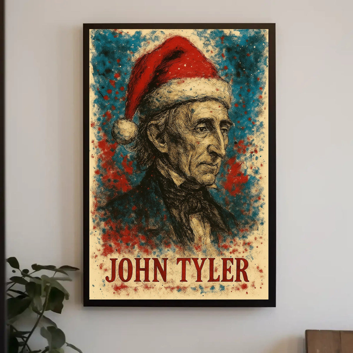 John Tyler 10th President of the United States Christmas SeriesPoster
