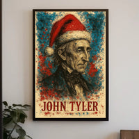 John Tyler 10th President of the United States Christmas SeriesPoster