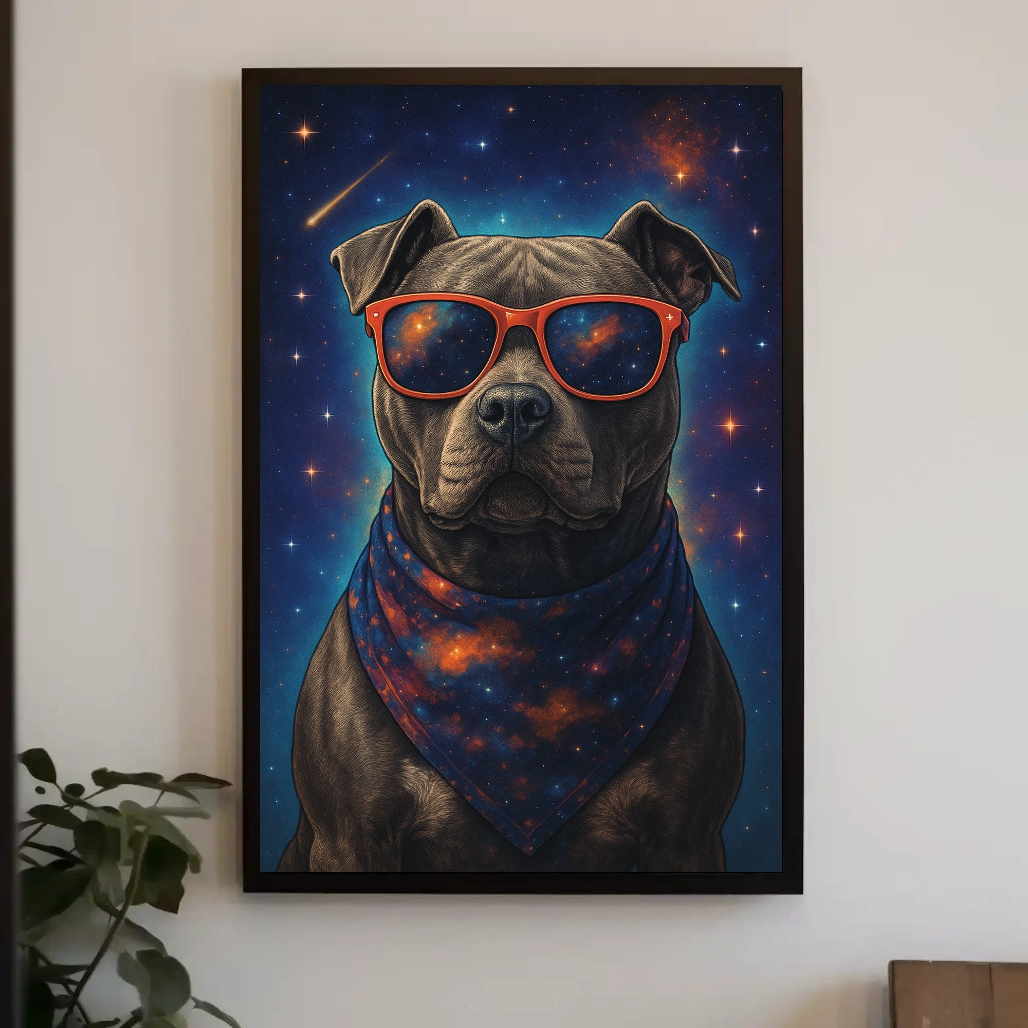 Cosmic Canine Wall Art Print for Dog Lovers