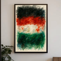 Abstract Watercolor Flag Poster