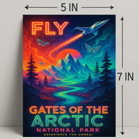 Gates of the Arctic Surreal Adventure National Park Poster