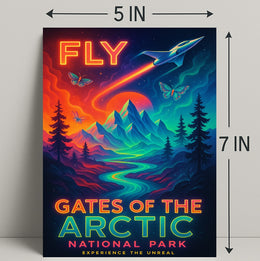 Gates of the Arctic Surreal Adventure National Park Poster