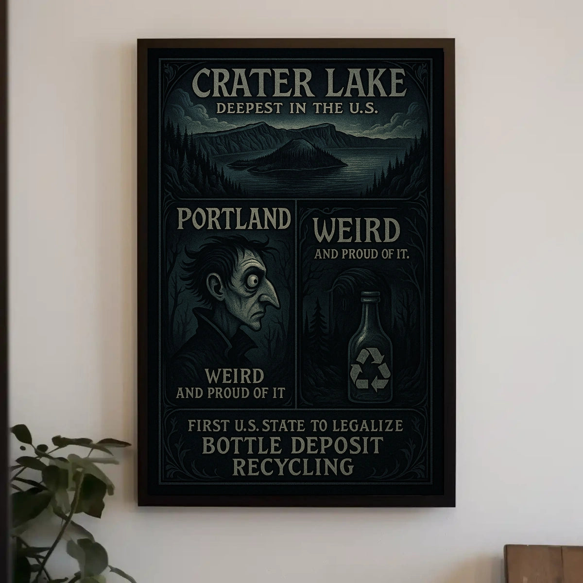 Crater Lake And PortlandS Unique Charm Poster