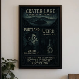 Crater Lake And PortlandS Unique Charm Poster